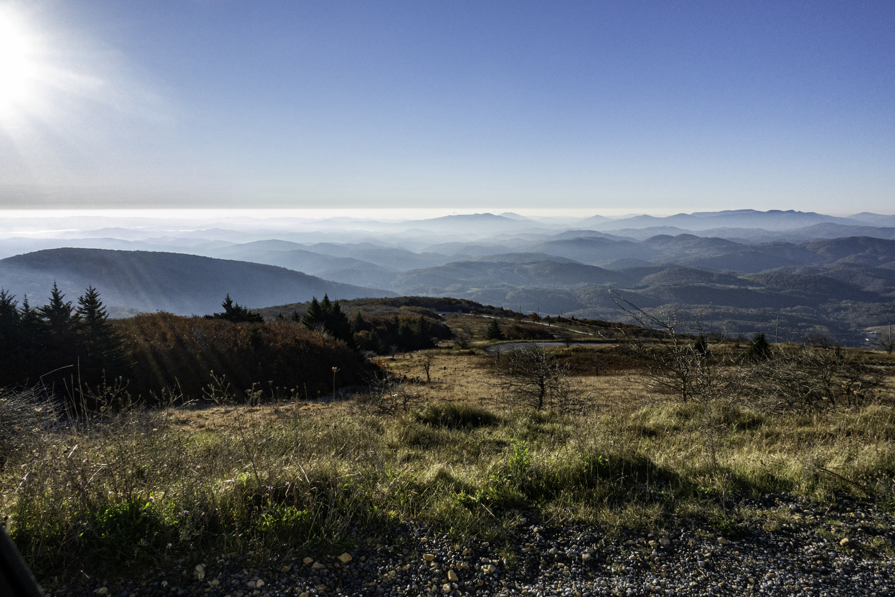 view from Virginia's second highest mountain - Whitetop Mtn